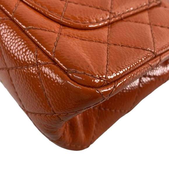 Chanel Mini Matelasse Mademoiselle Chain Double Flap Shoulder Bag Orange - Picture 9 of 16